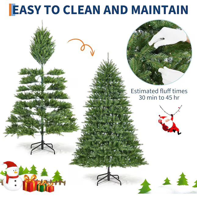 PVC Pre lit Artificial Christmas Tree with Dual Color LEDs - Image 2