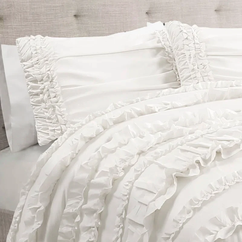 Belle Microfiber Traditional Comforter Set Queen