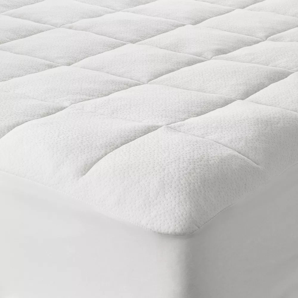 Queen Memory Foam & Down Alternative Mattress Pad - Image 4