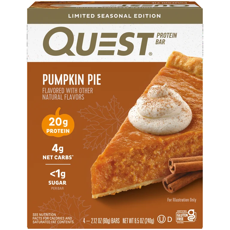 Quest Nutrition Protein Bars Pumpkin Pie, final cut