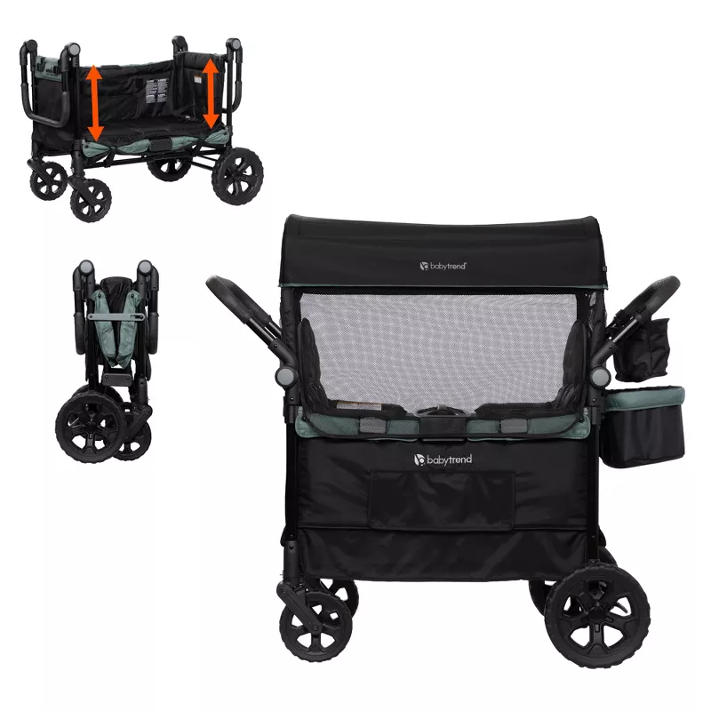 Quest PLUS 3-in-1 Stroller Wagon - Madrid Green
