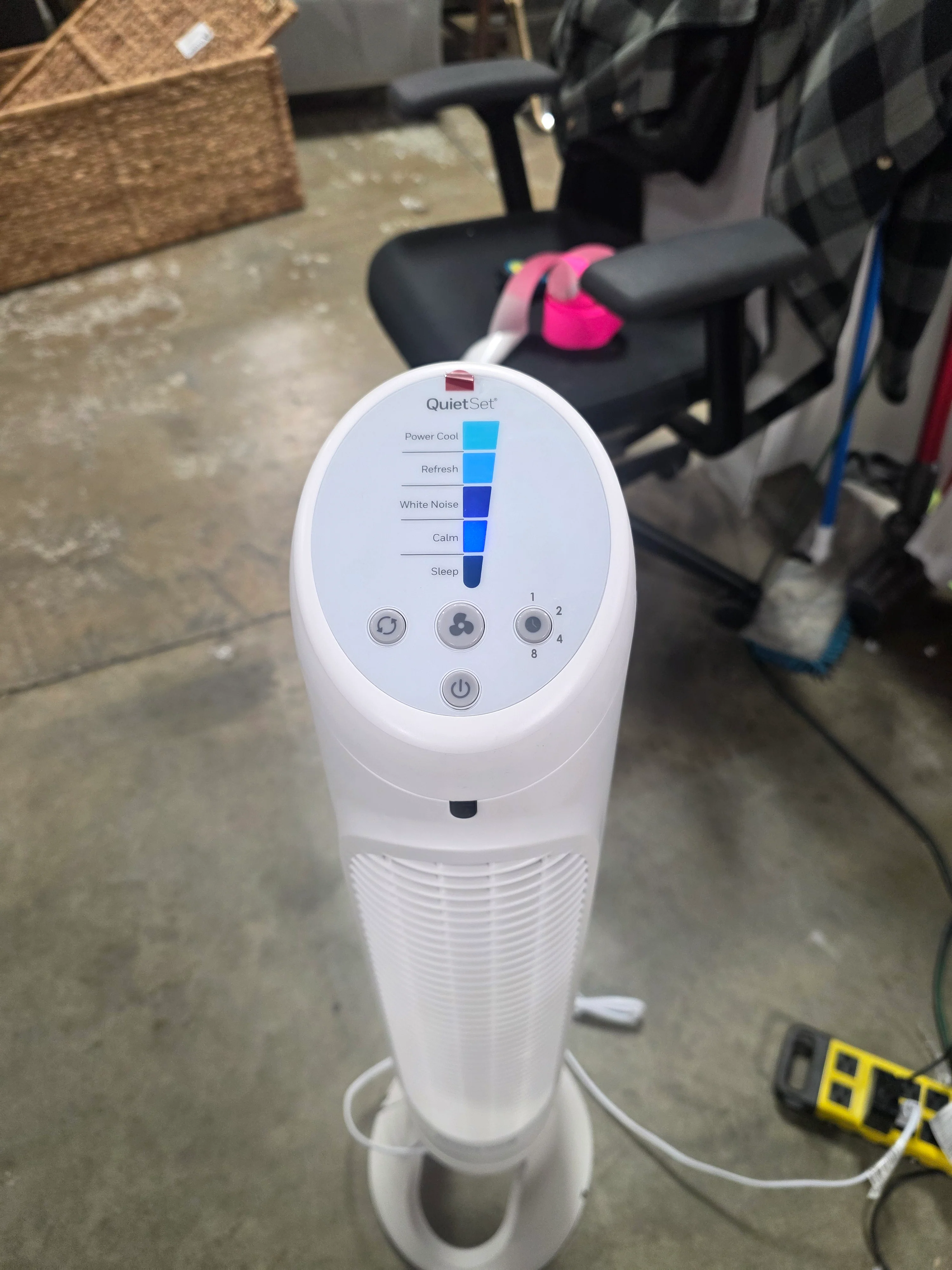 5 Speed Oscillating Tower Fan White: Standing Floor Fan, Quiet Cooling - Image 5