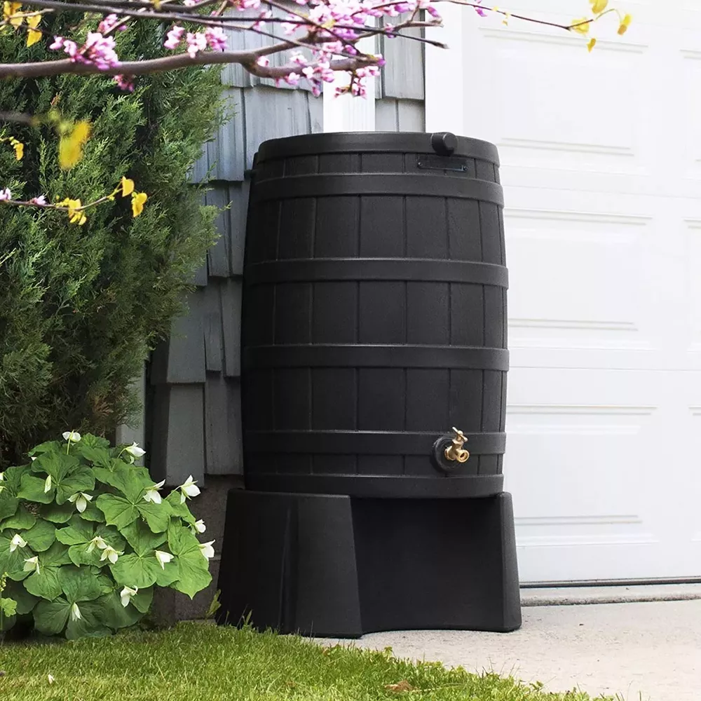 Rain Wizard Barrel Stand, Adds Optimal Room into Buckets or Pails, Black - Image 3