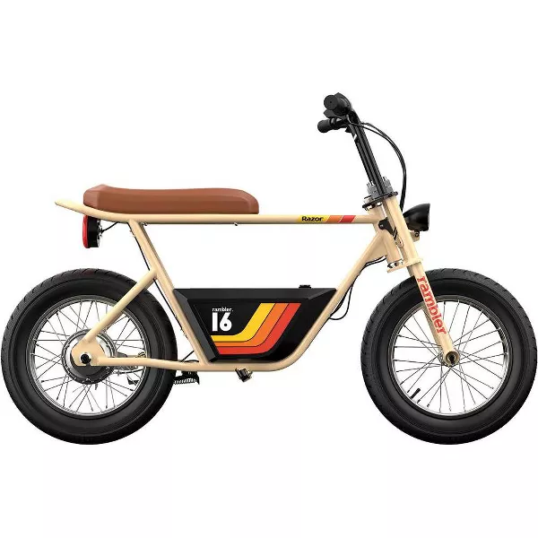 Rambler Step Over Electric Scooter - Beige - Image 2