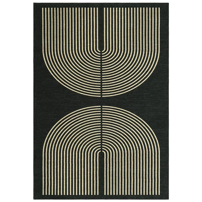 Randolph Modern Rug with Rubber Backing Geometric 5' x 7'