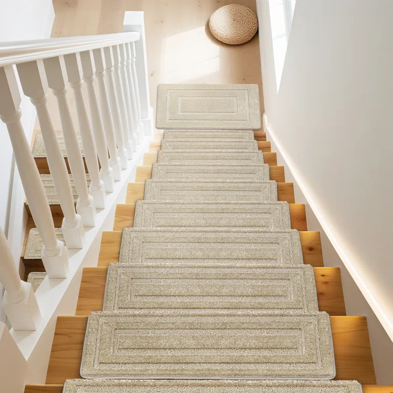 Ravleen Stair Tread 14pcs With 1pcs Match Landing Mat 30"x9.5"