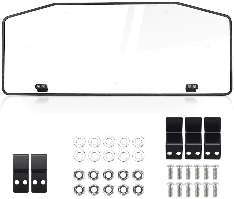 FRONT ONLY Vented Full Windshield for Can Am Defender - Image 3