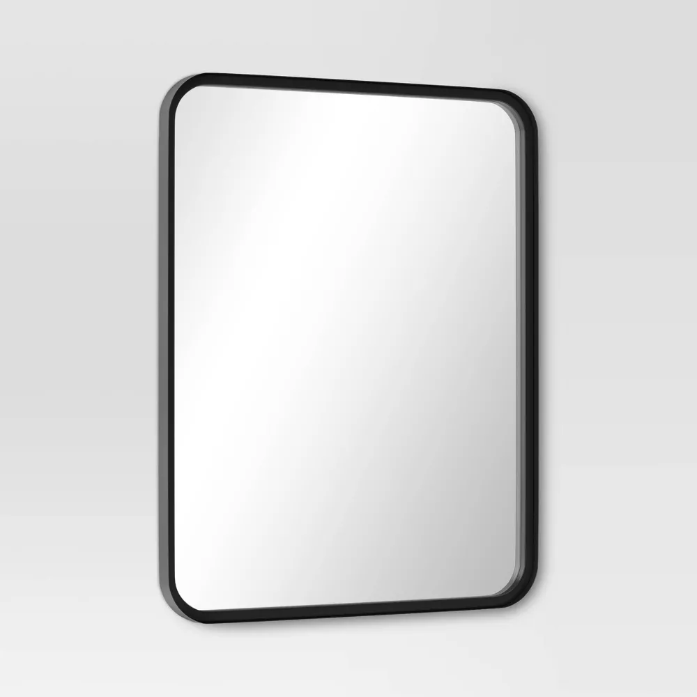 Rectangular Decorative Wall Mirror with Rounded Corners - Image 2