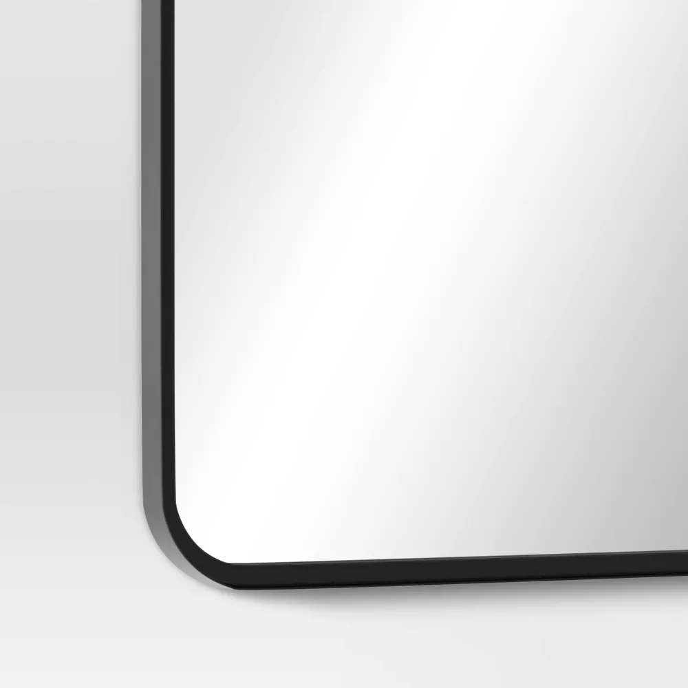 Rectangular Decorative Wall Mirror with Rounded Corners - Image 3