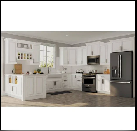 Refrigerator End Panel Kit With Panel Height Extenders in Satin White - Image 3
