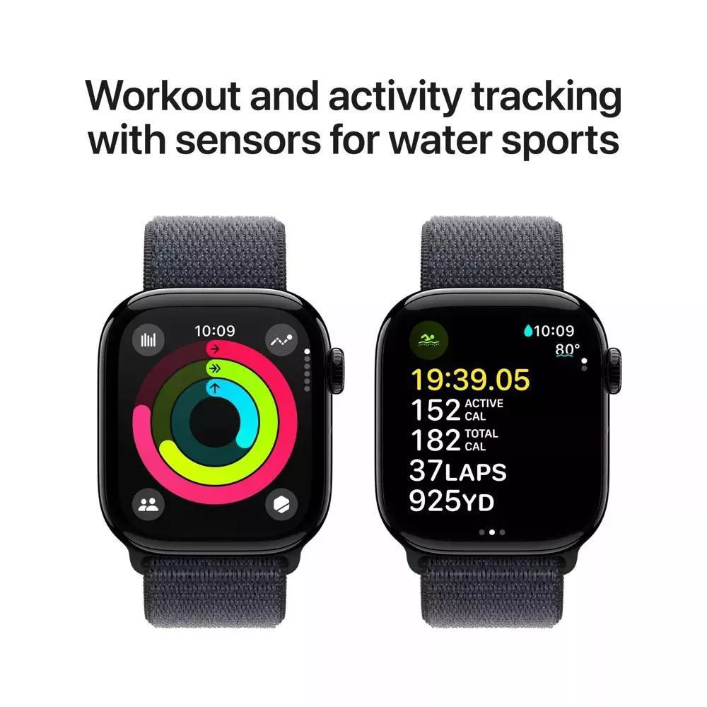 Watch Series 10 GPS Jet Black Aluminum Case with Ink Sport Loop - Image 4