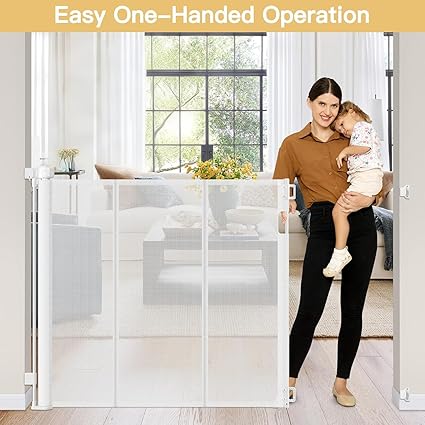 Reinforced Extra Tall Retractable Baby Gates - Image 2