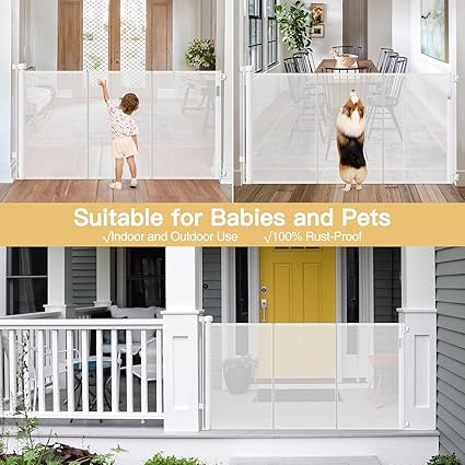 Reinforced Extra Tall Retractable Baby Gates - Image 3