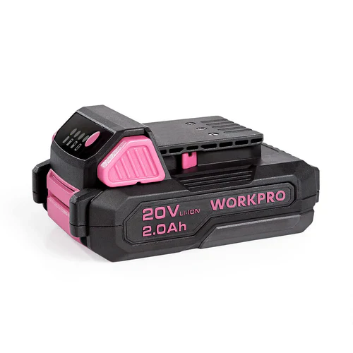 WORKPRO 20V 2.0Ah Replacement Li-ion Battery for 20V Pink Cordless Drill Driver