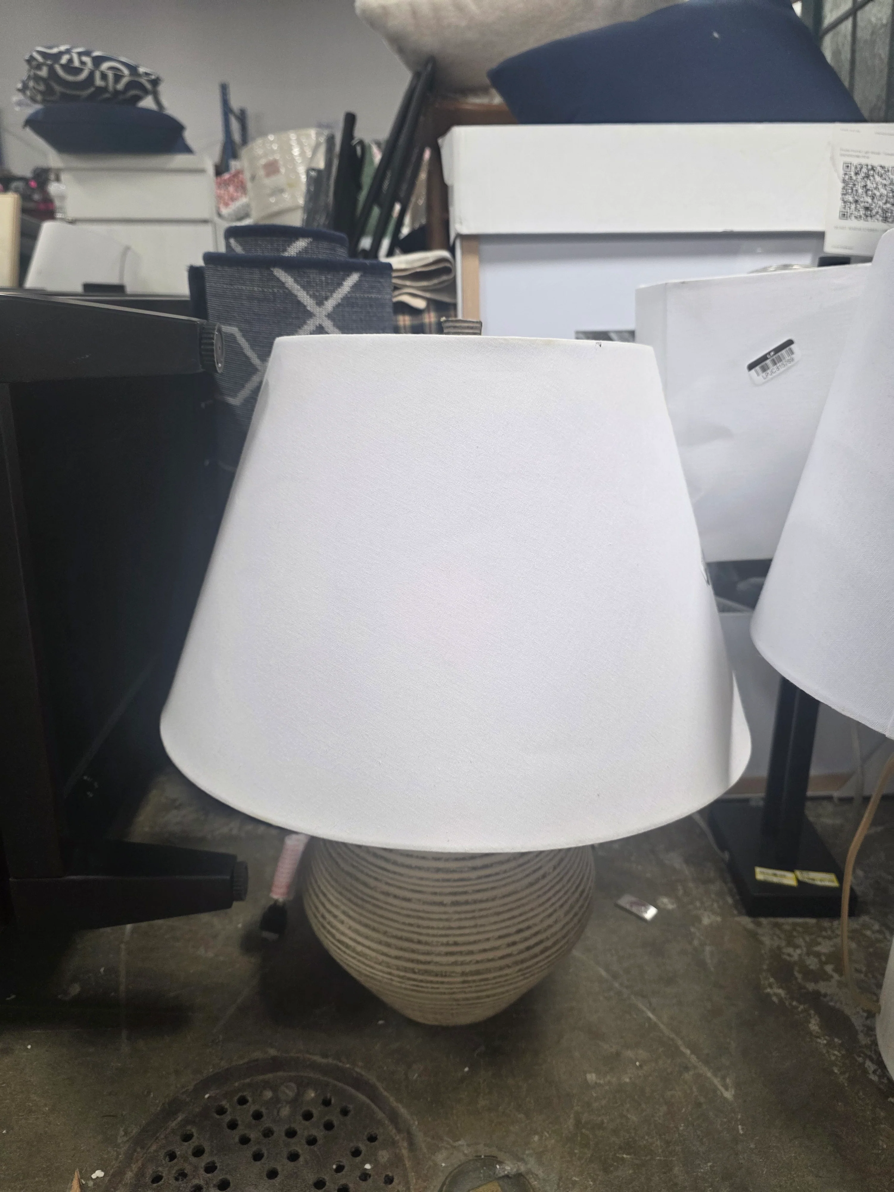 Resin Table Lamp Tan - Threshold™ designed with Studio McGee - SHOWROOM ITEM - Image 2
