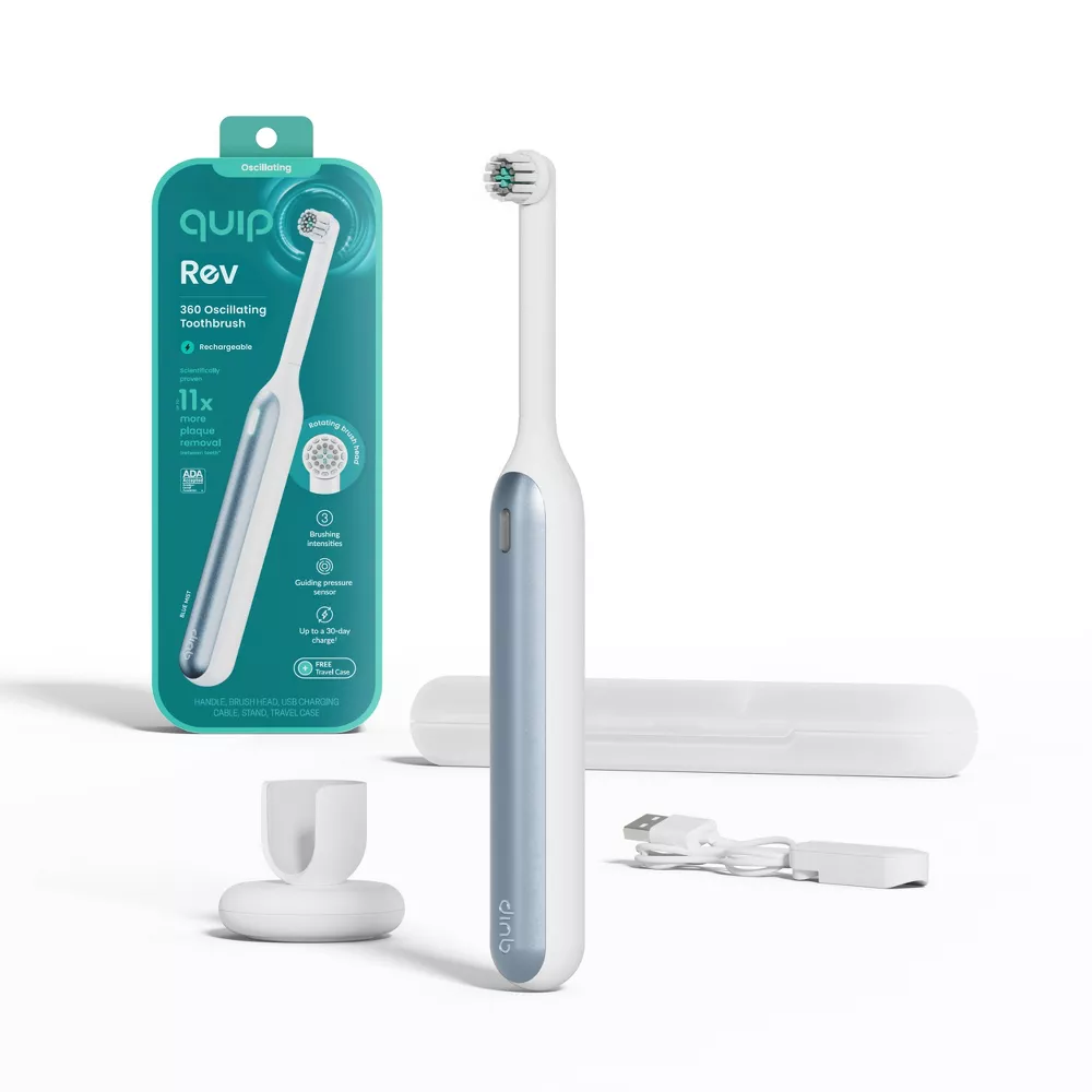 Rev Oscillating Rechargeable Electric Toothbrush + Travel Case - Image 2