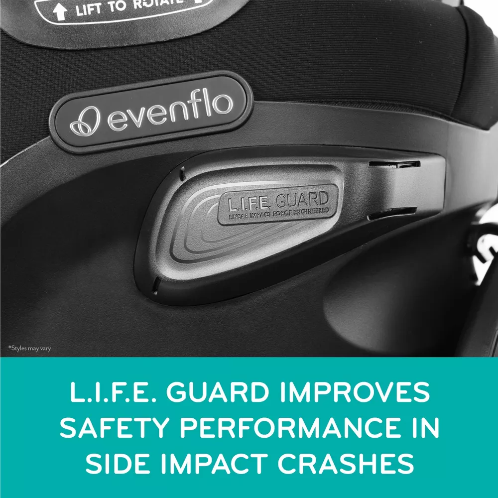 Revolve 360 Extend All-in-One Rotating Convertible Car Seat - Revere Gray - Image 3