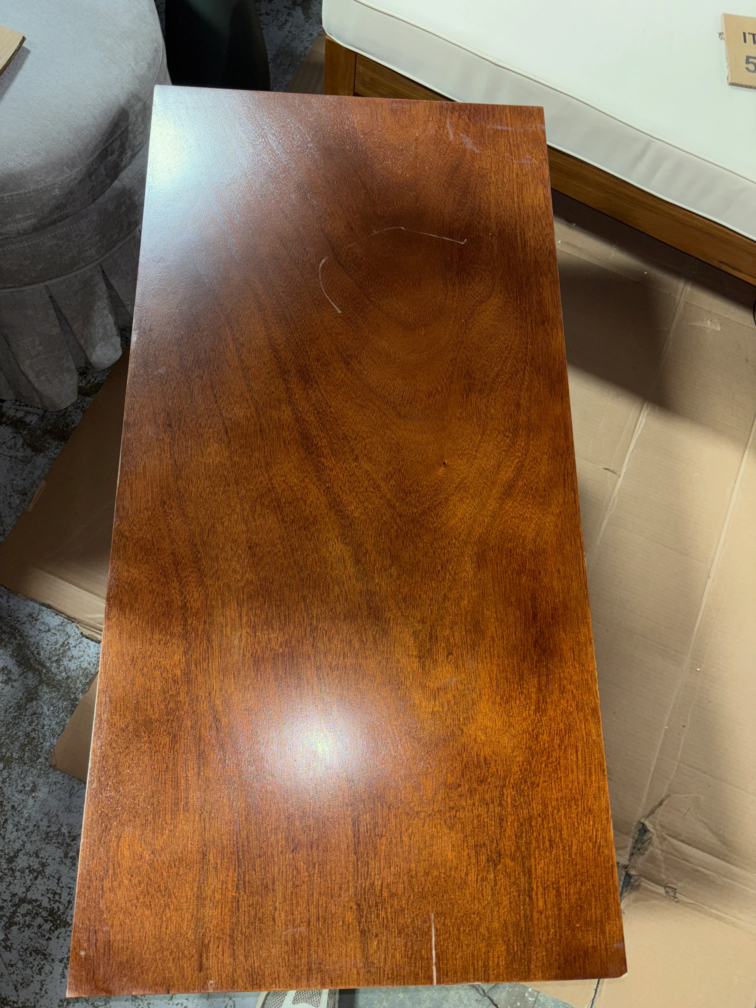 Richmond Coffee Table with Tapered Leg Walnut Finish SHOWROOM ITEM - Image 6