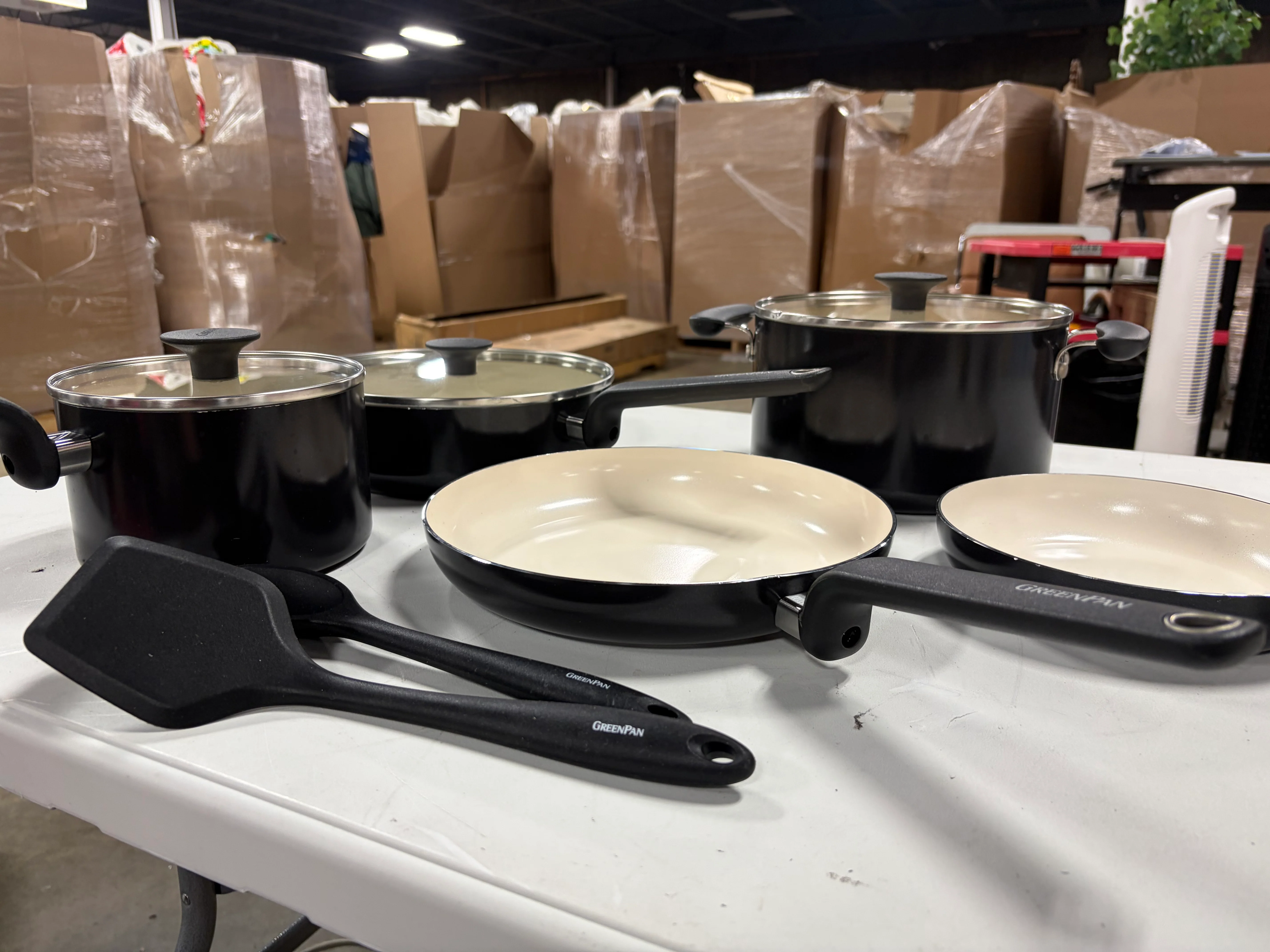 Rio Advanced 10pc Ceramic Nonstick Cookware Set Black - Image 8
