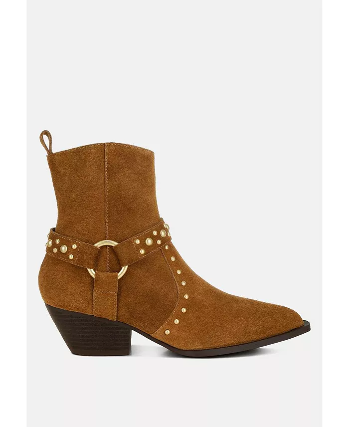 Rodeo Studded Suede Ankle Boots