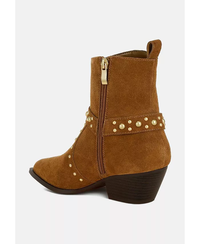 Rodeo Studded Suede Ankle Boots - Image 2