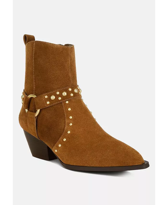 Rodeo Studded Suede Ankle Boots - Image 3