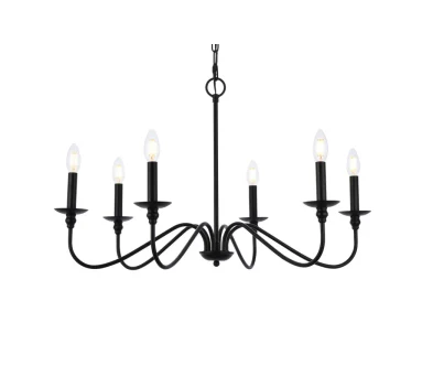 Rohan 6 Light Taper Candle Style Chandelier,