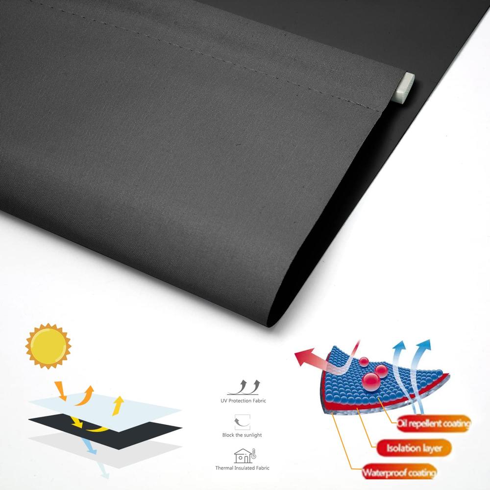 Roller Blackout Shades, Black - Image 2