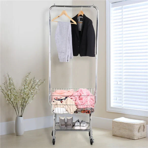 Rolling Laundry Bakset with Wheels - Image 2