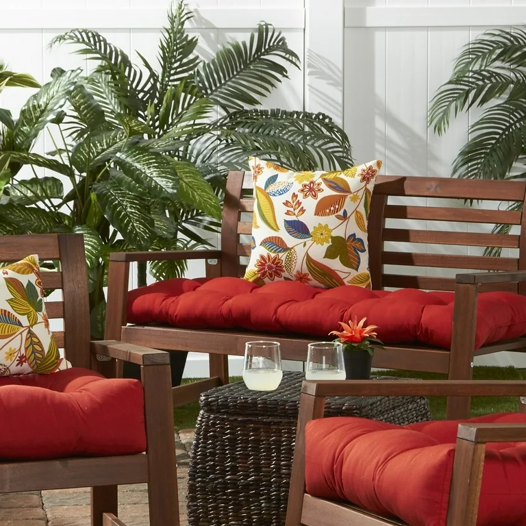 Roma Stripe Rectangle Outdoor Bench Cushion - Image 3