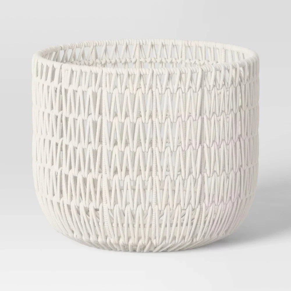 Rope Basket Cream Threshold SHOWROOM ITEM