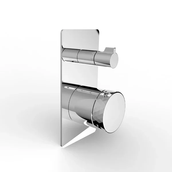 Round Shower Valve with 2 Functions Chrome Finish,