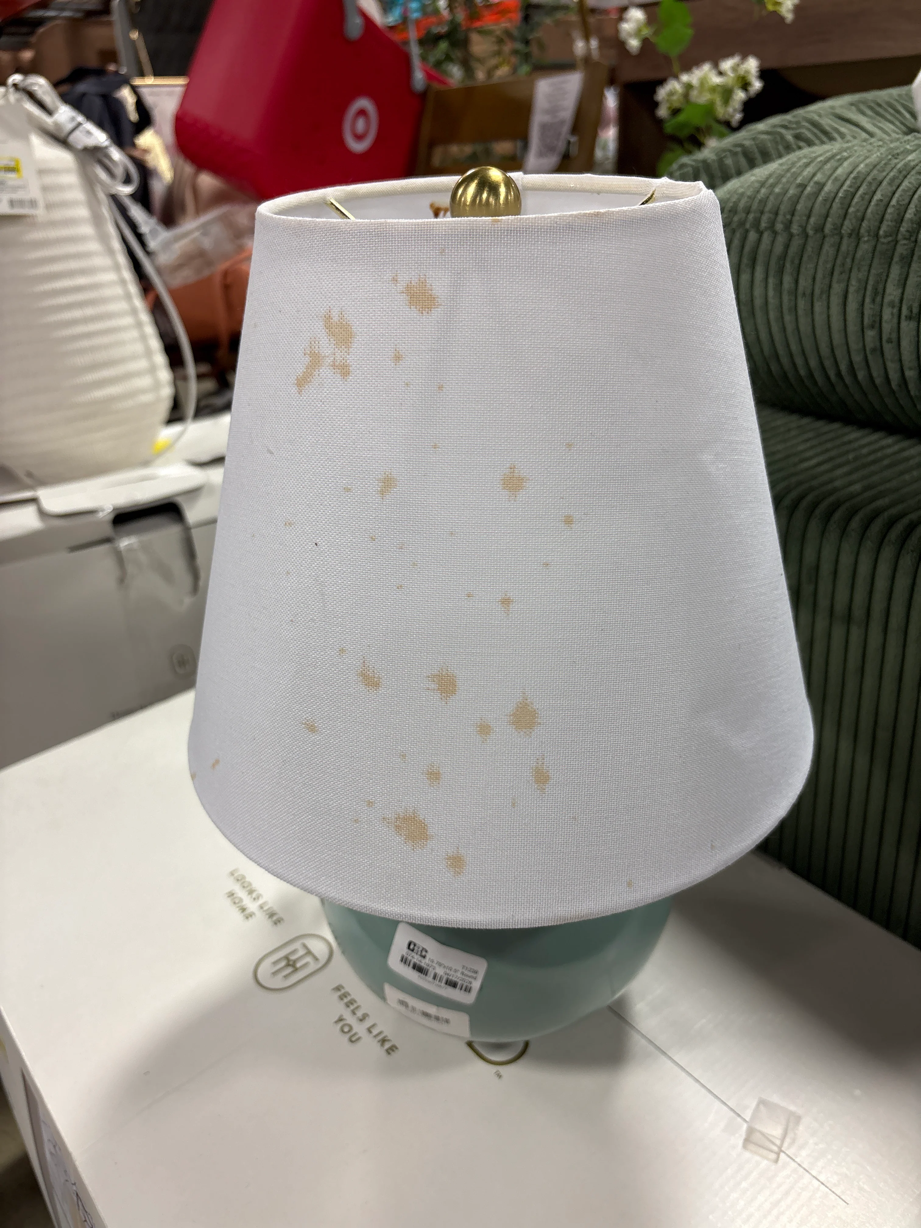 Round Table Lamp with Tapered Shade Blue - Threshold SHOWROOM ITEM - Image 3