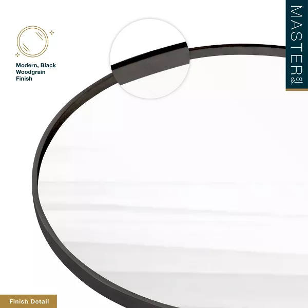 Round Woodgrain Mirror - Image 4
