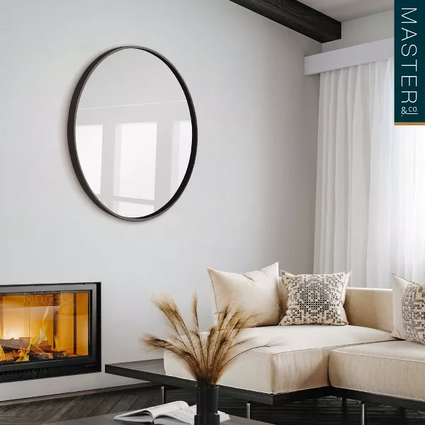 Round Woodgrain Mirror - Image 5