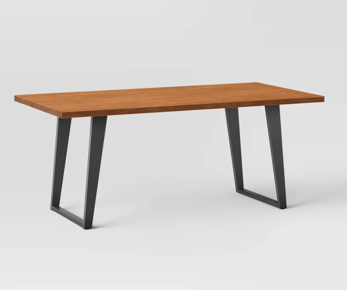 Rowan Mixed Material Rectangle Dining Table SHOWROOM ITEM