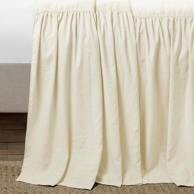 Ruffle Skirt Bedspread Set - 3-Piece Luxurious Farmhouse Bedding Queen - Image 2