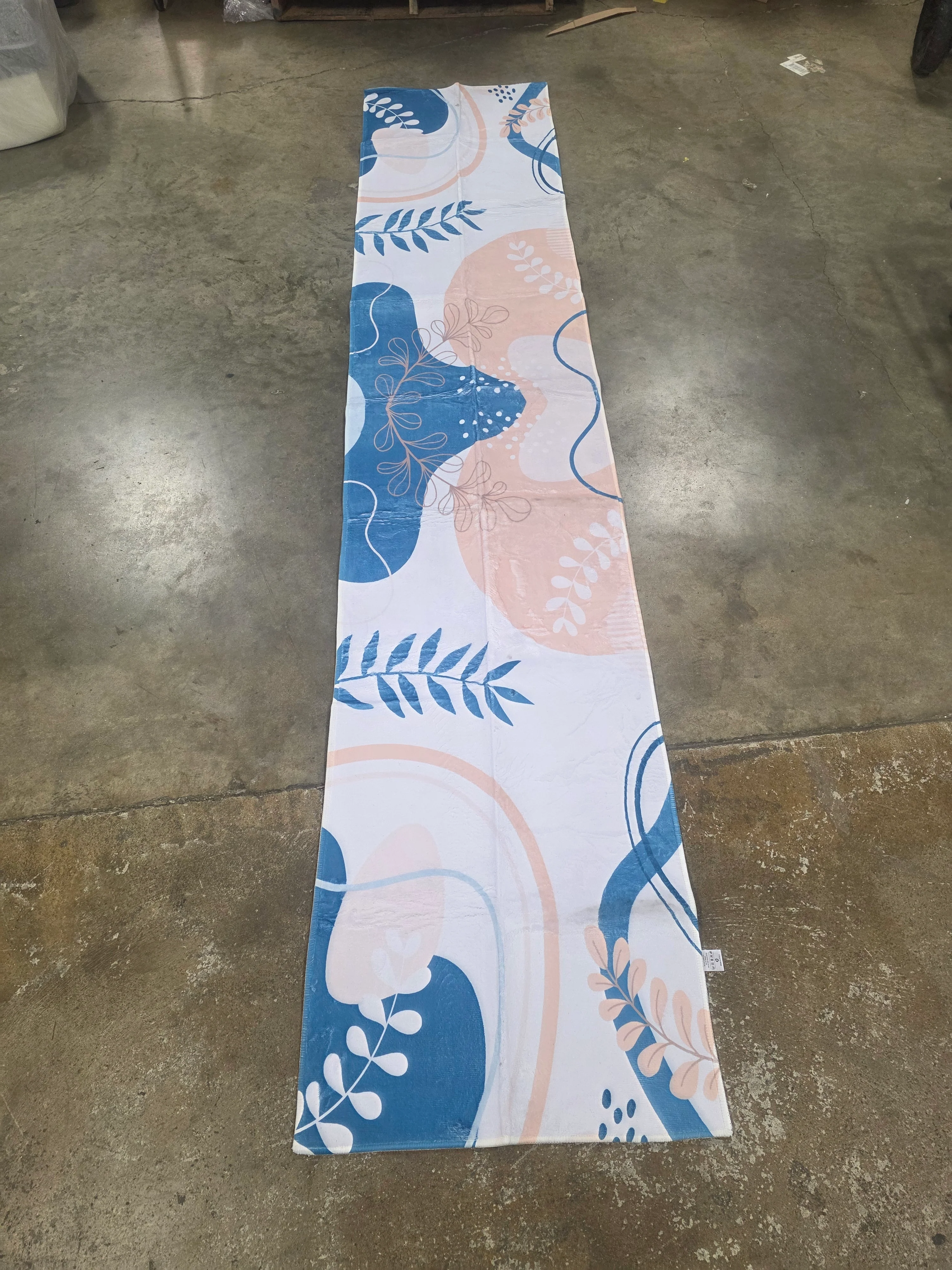 Modern Large Floral Non-Slip (Non-Skid) Runner Rug 2' x 10' - Image 6