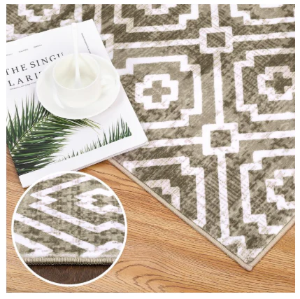 Washable Modern Moroccan Geometric Runner Rug 2*7 - Image 2