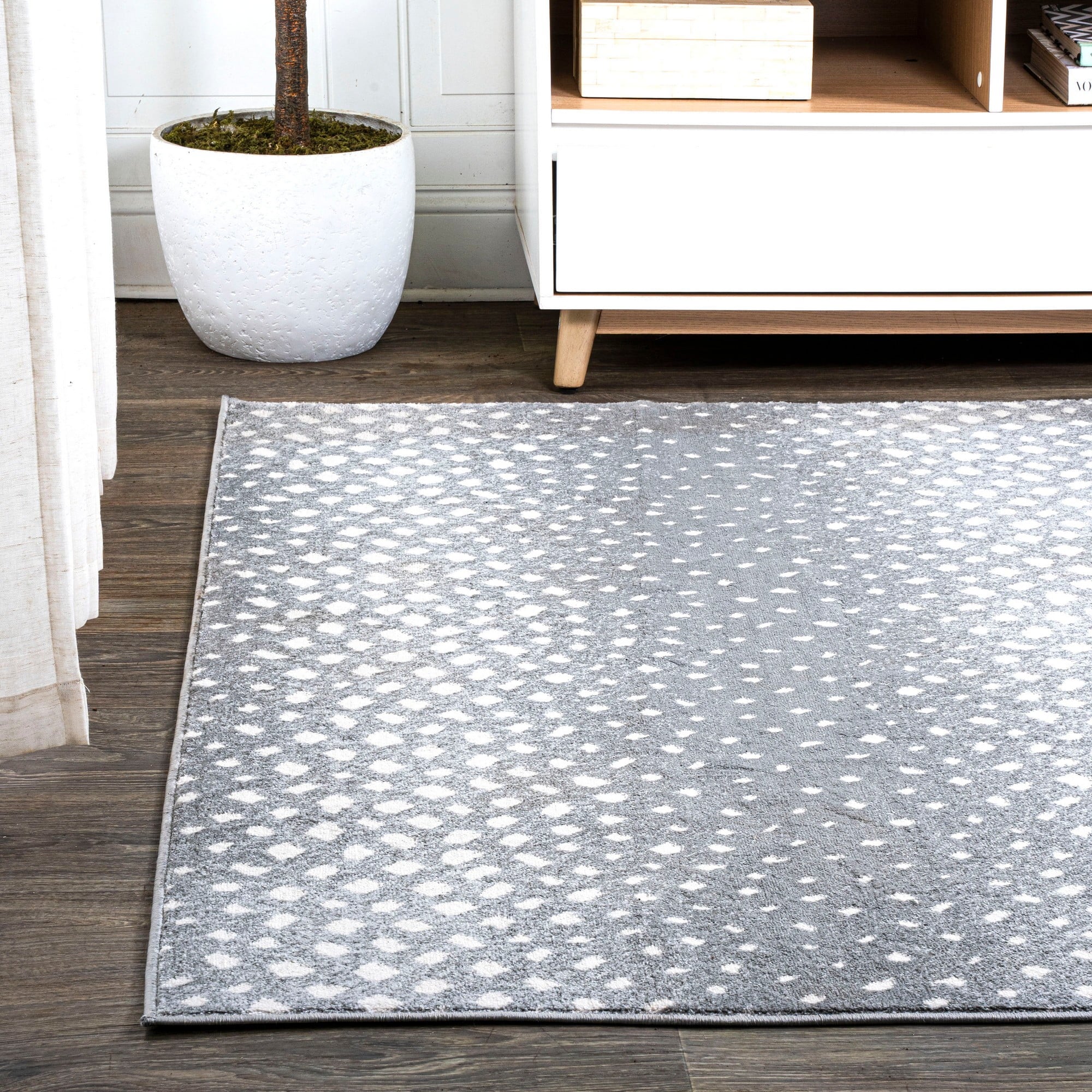 SAFARI Area Rug, Antelope Animal - Gray/Cream 4 x 6 - Image 4