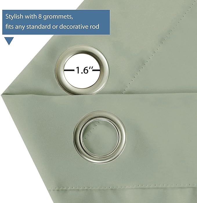Sage Green Blackout Curtains - Image 2