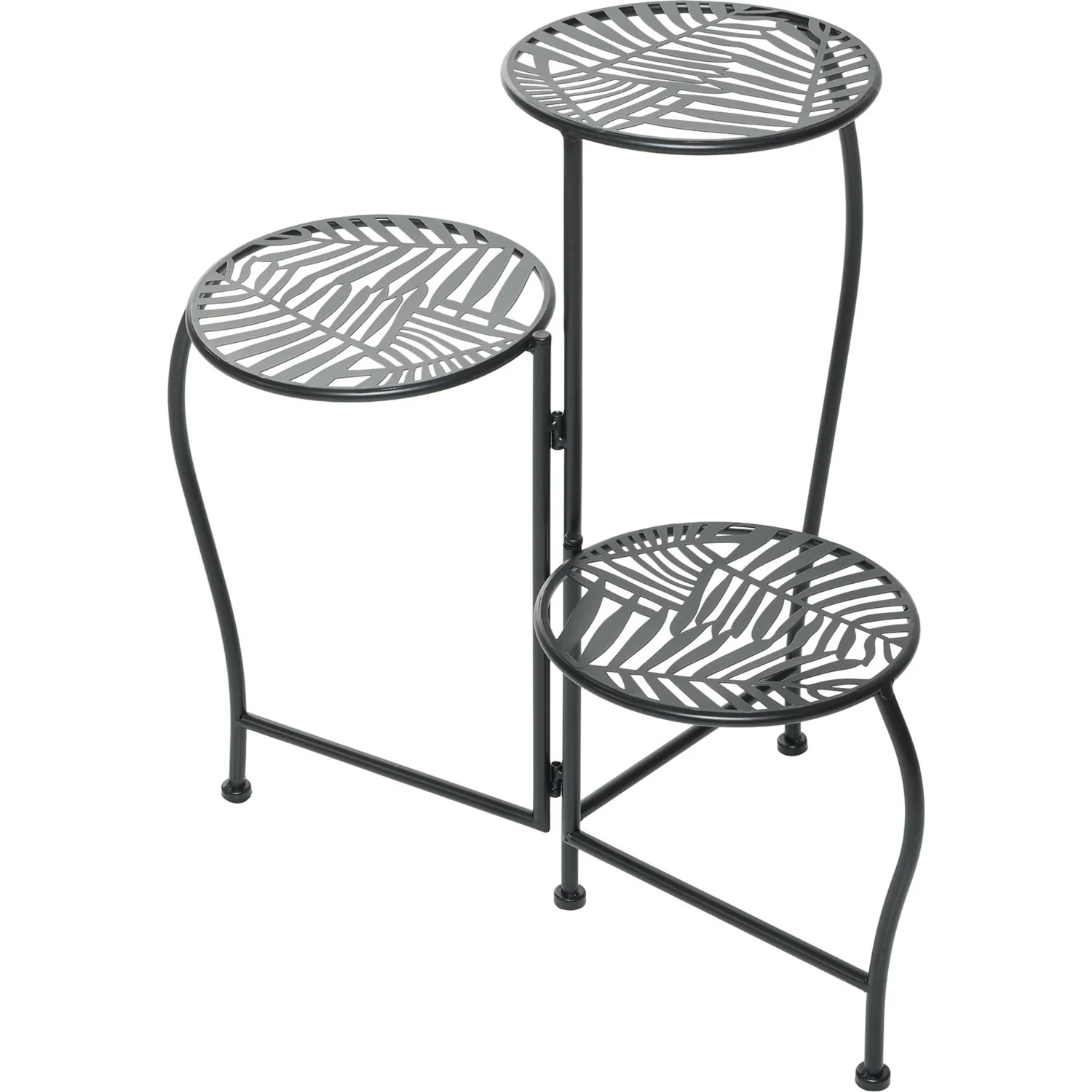 Sagebrook 22" Folding 3-Tier Leaves Plant Stand SHOWROOM ITEM