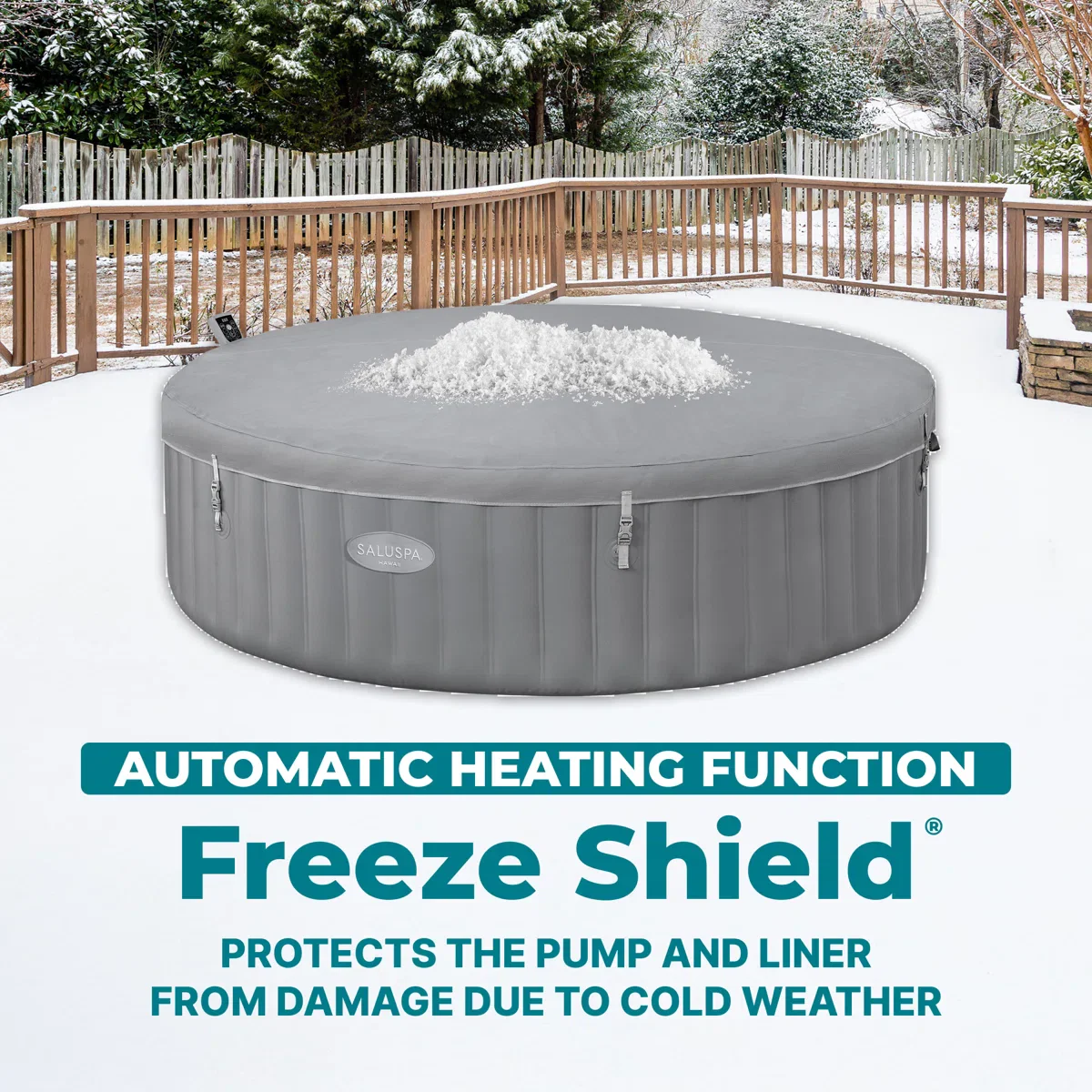 SaluSpa Hawaii Smart AirJet Inflatable Hot Tub with EnergySense Cover - Image 5