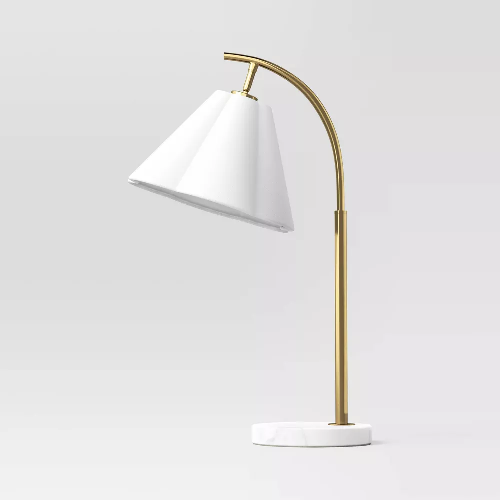 Table Lamp BASE ONLY Marble White