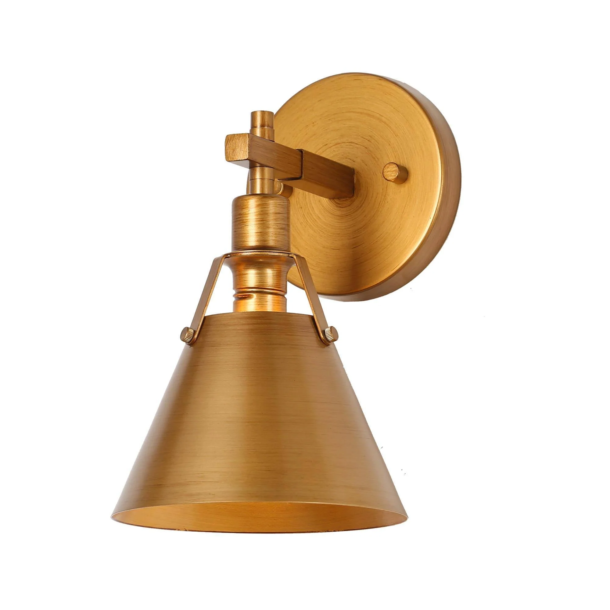 Modern Gold Wallsconce with Metal, 1-Light