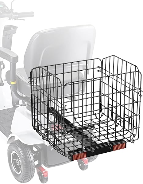 Scooter Rear Basket Folding Metal Wire - Image 2