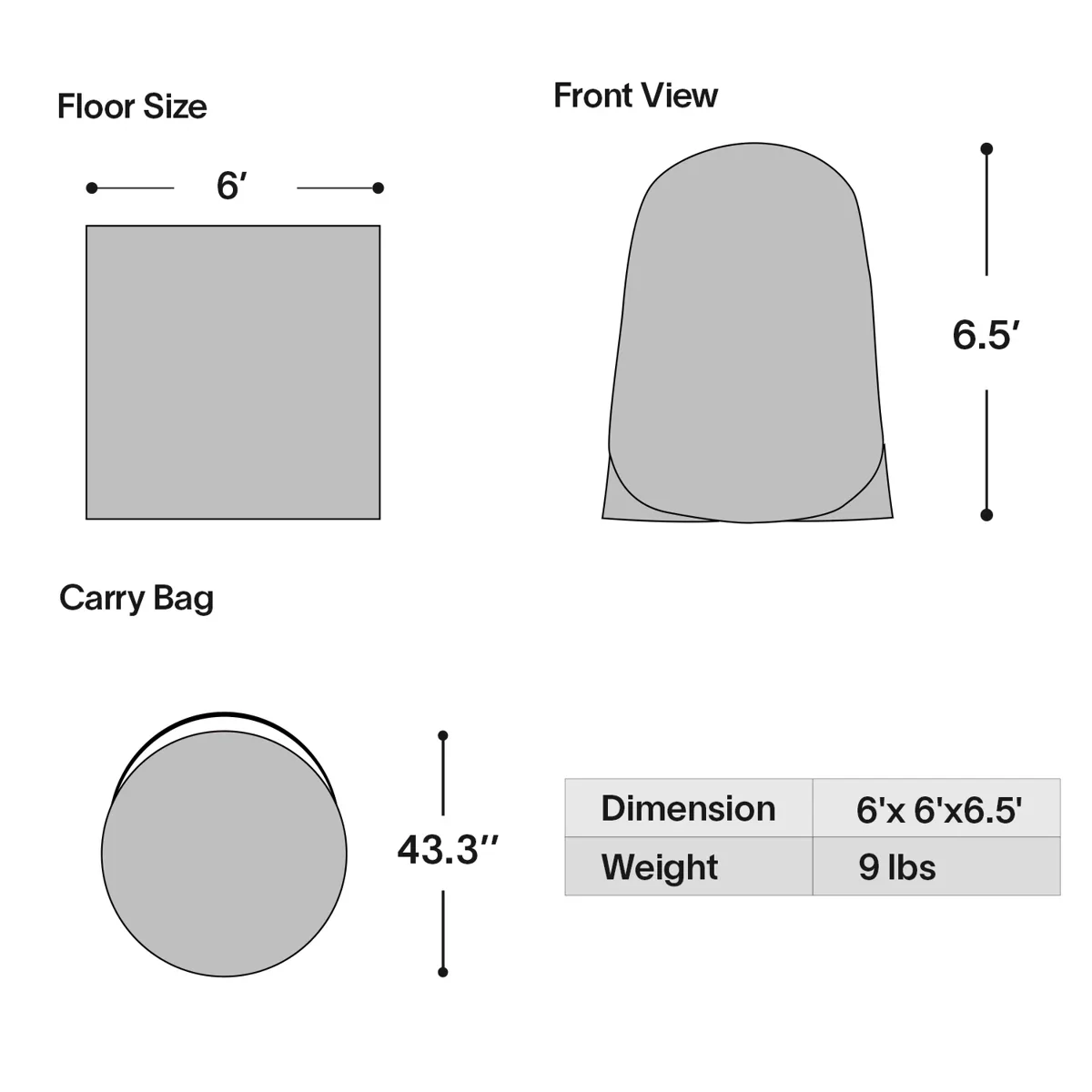 Screen House Tent Pop-Up, Portable Screen Room Canopy Instant Screen Tent with Carry Bag 2-BOXES - Image 4