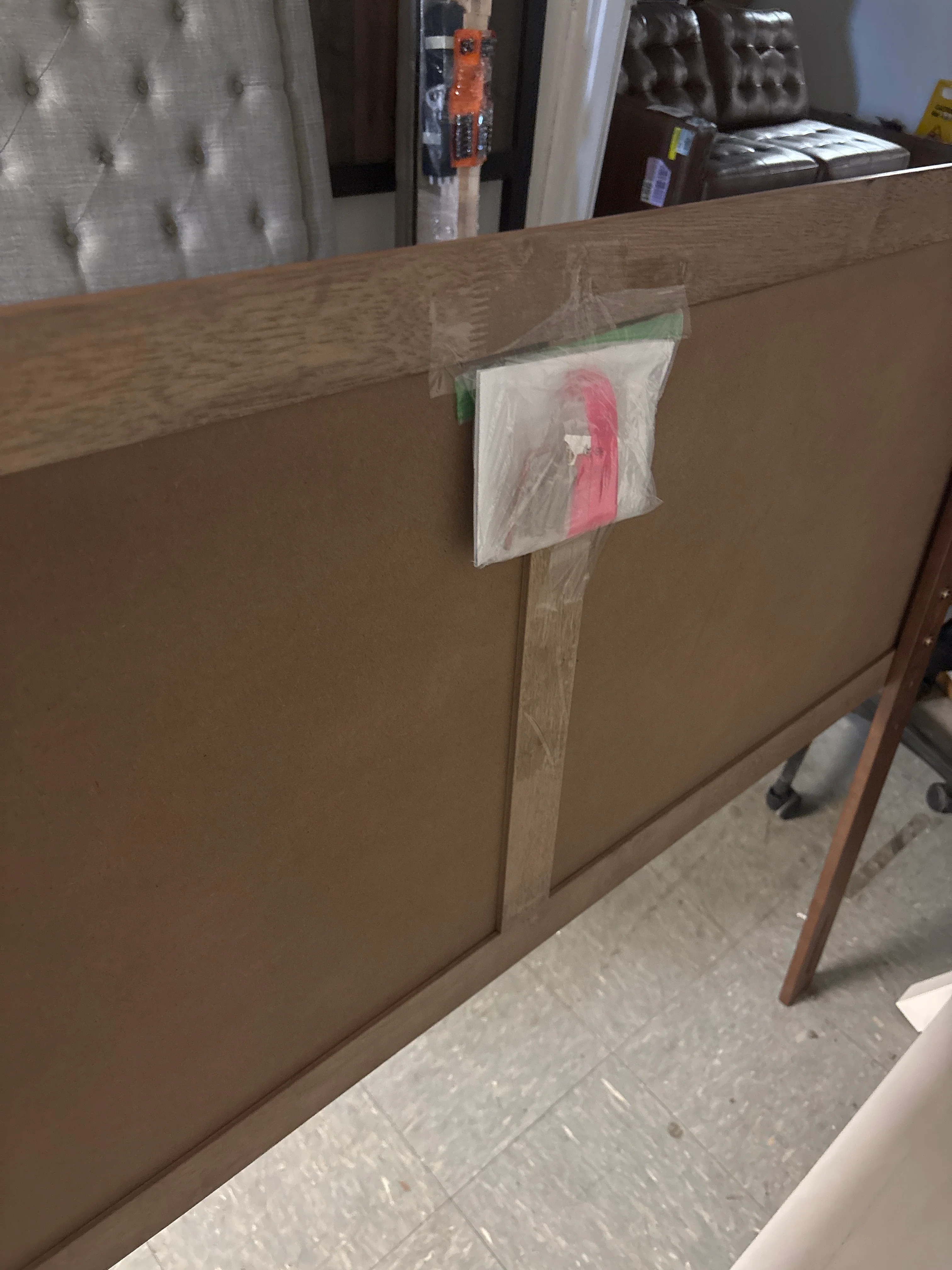 Seren Ash Walnut King Headboard SHOWROOM ITEM - Image 5