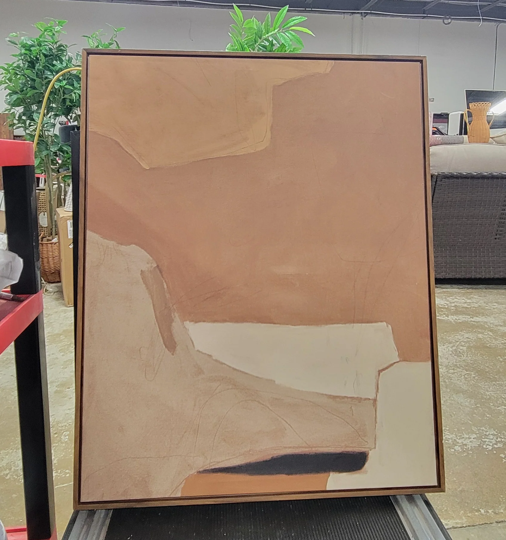 1-Piece Earth Abstract Framed Canvases Brown - Image 8
