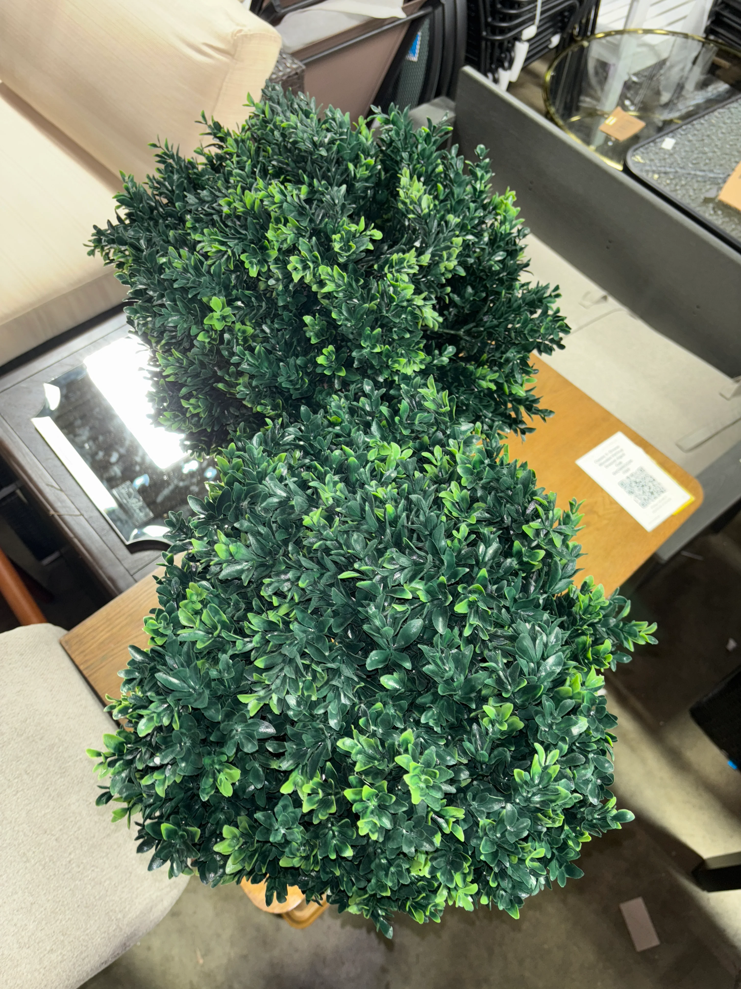 (Set of 2) Hedyotis Artificial Trees - UV-Resistant Fake Plants SHOWROOM ITEM - Image 4